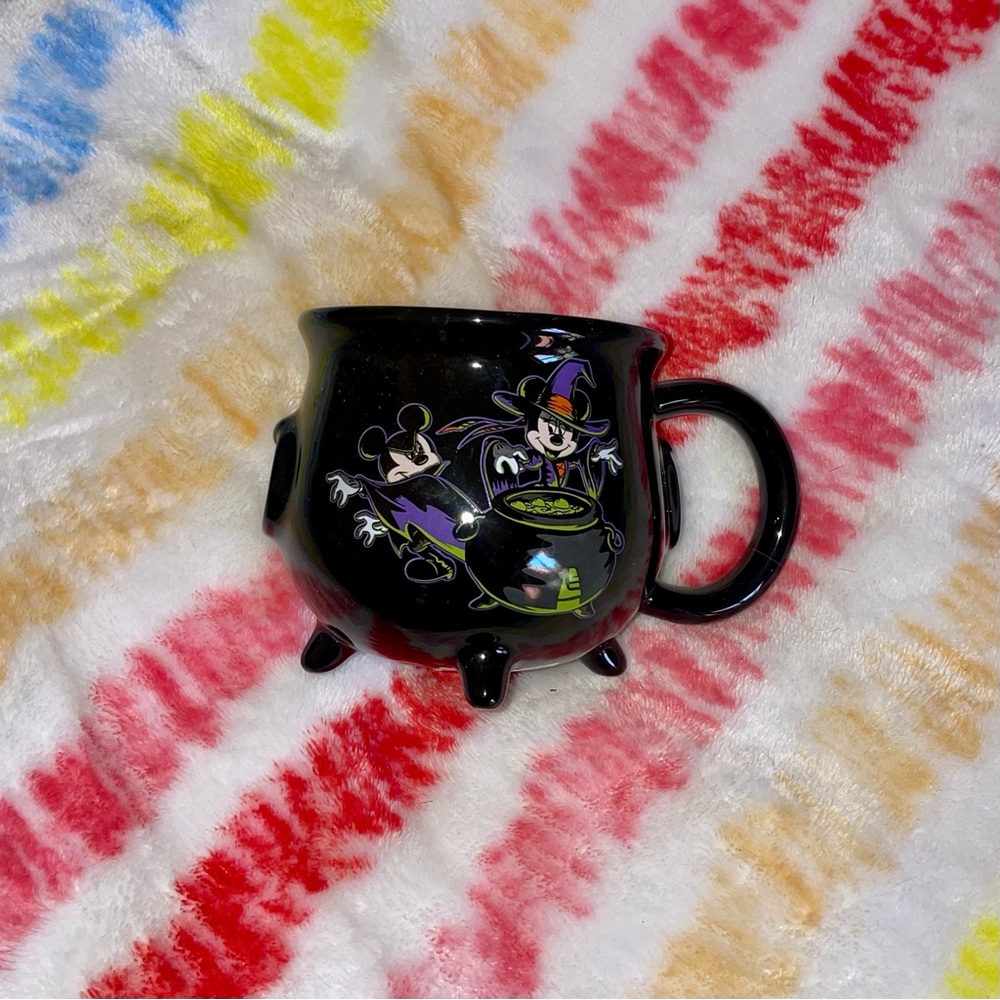 Disney Black Halloween Cauldron Mug with Character  Design